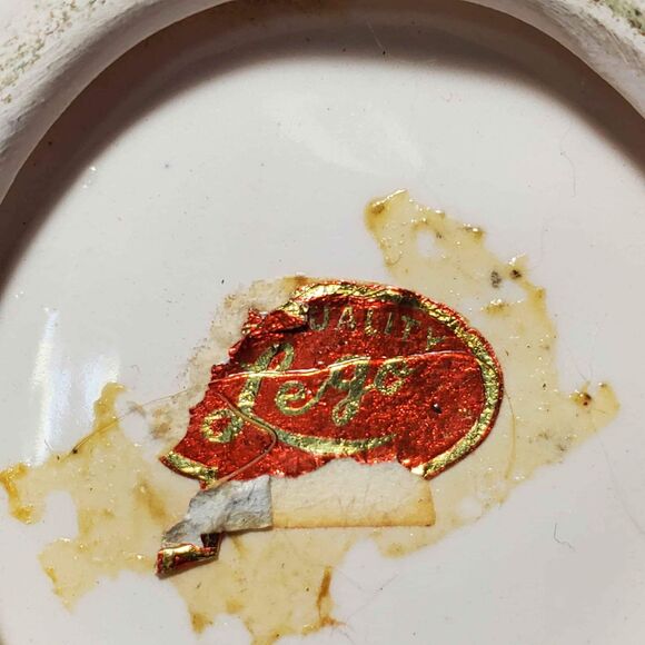 Blue Flower On Leaf Small Teacup and Saucer Vintage - Picture 8 of 9